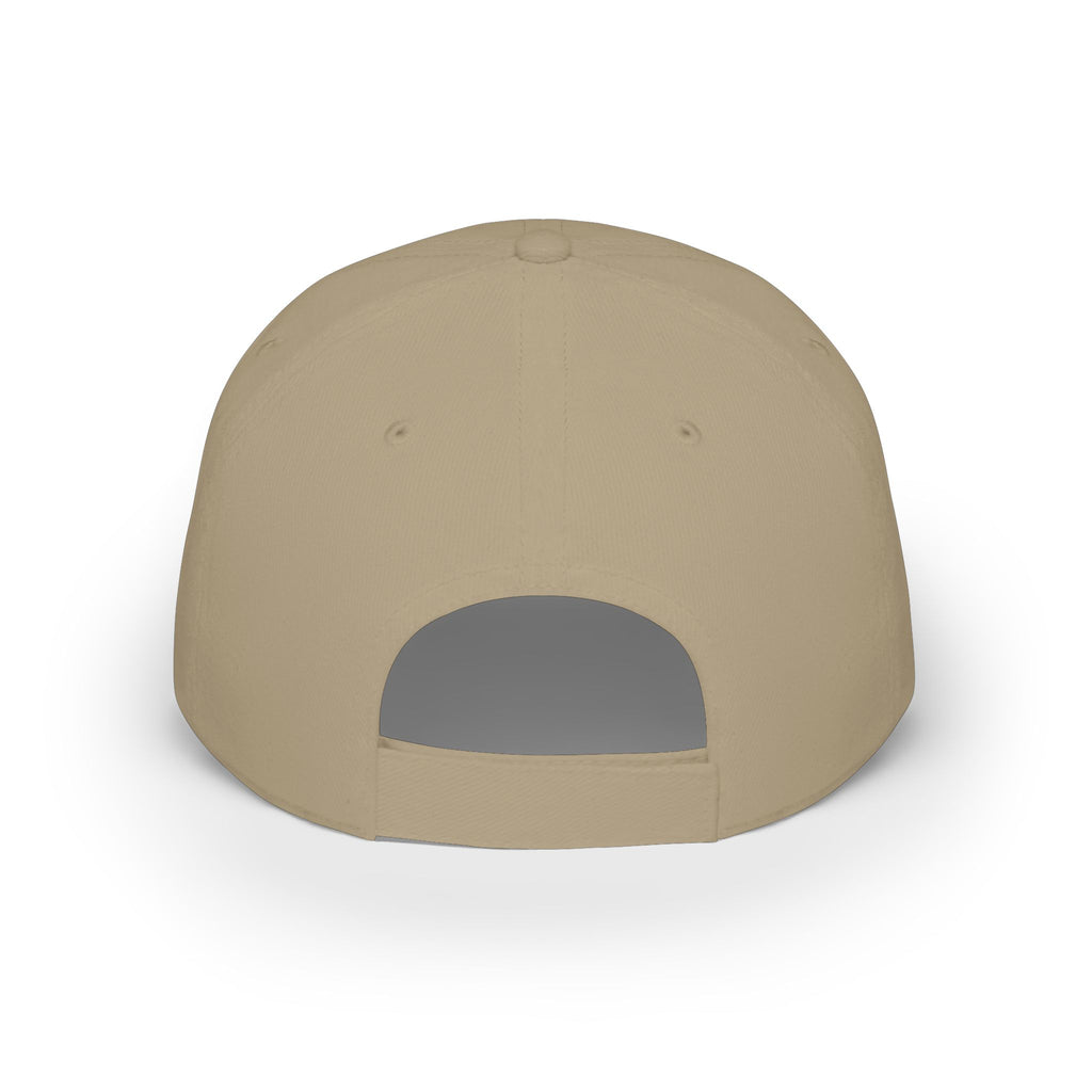 overstimulated embroidered cap | low profile baseball cap, red