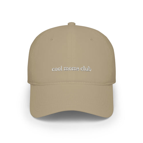 cool moms club baseball cap | embroidered script, casual mom hat