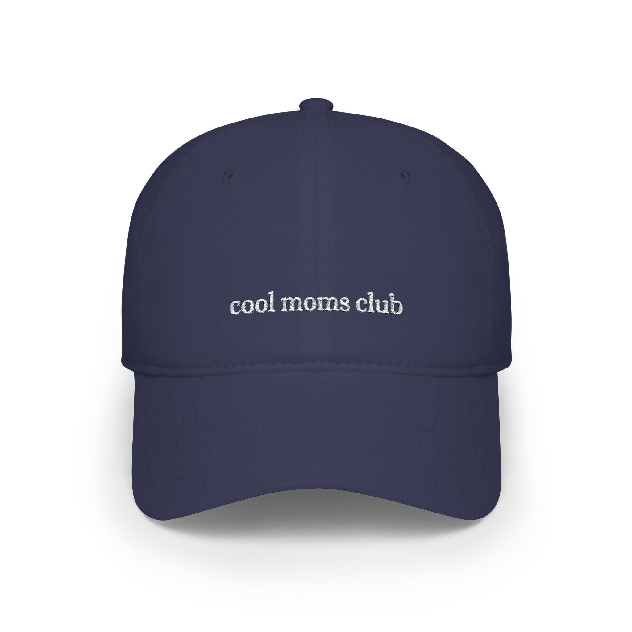 cool moms club baseball cap | embroidered script, casual mom hat