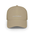 overstimulated embroidered cap | low profile baseball cap, red