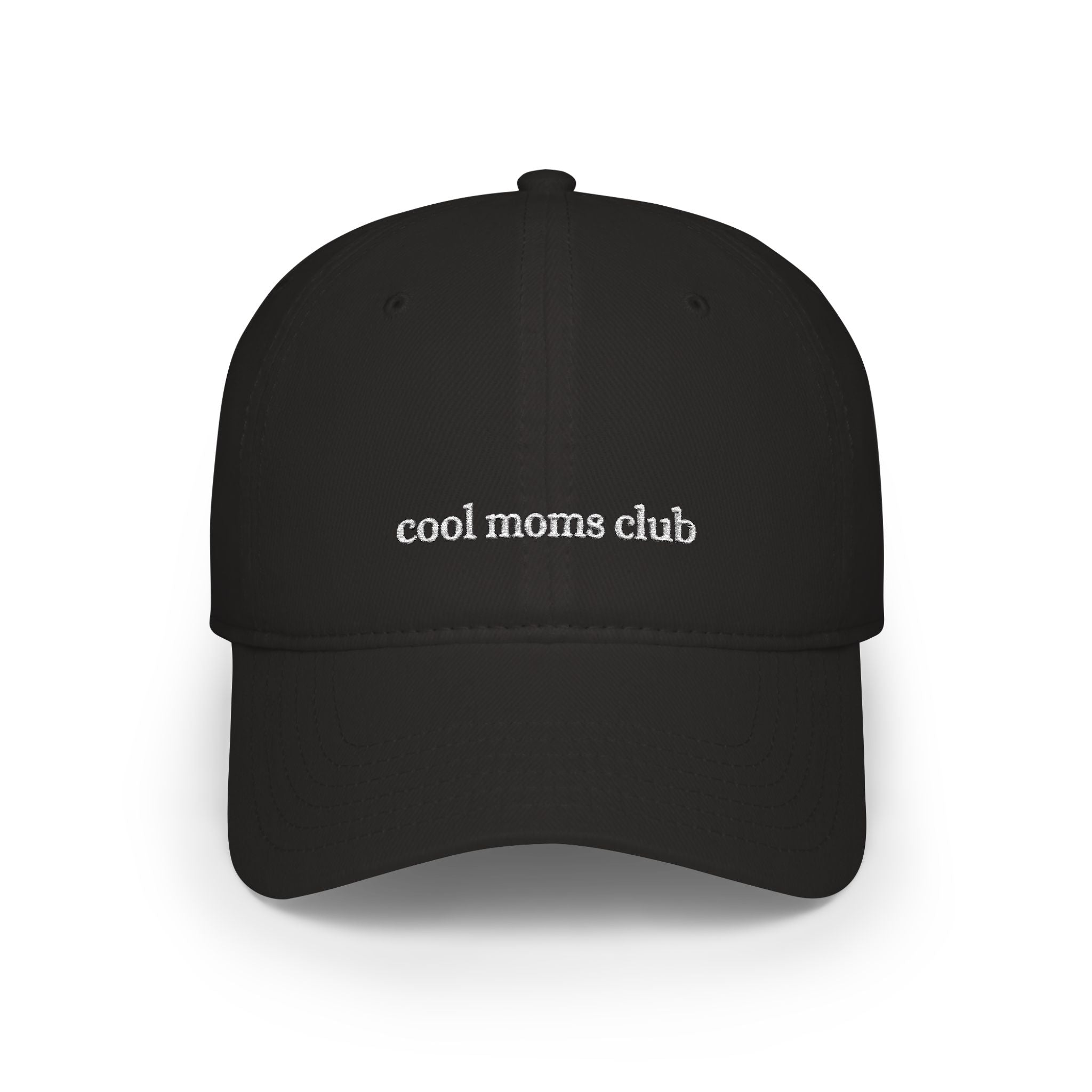 cool moms club baseball cap | embroidered script, casual mom hat