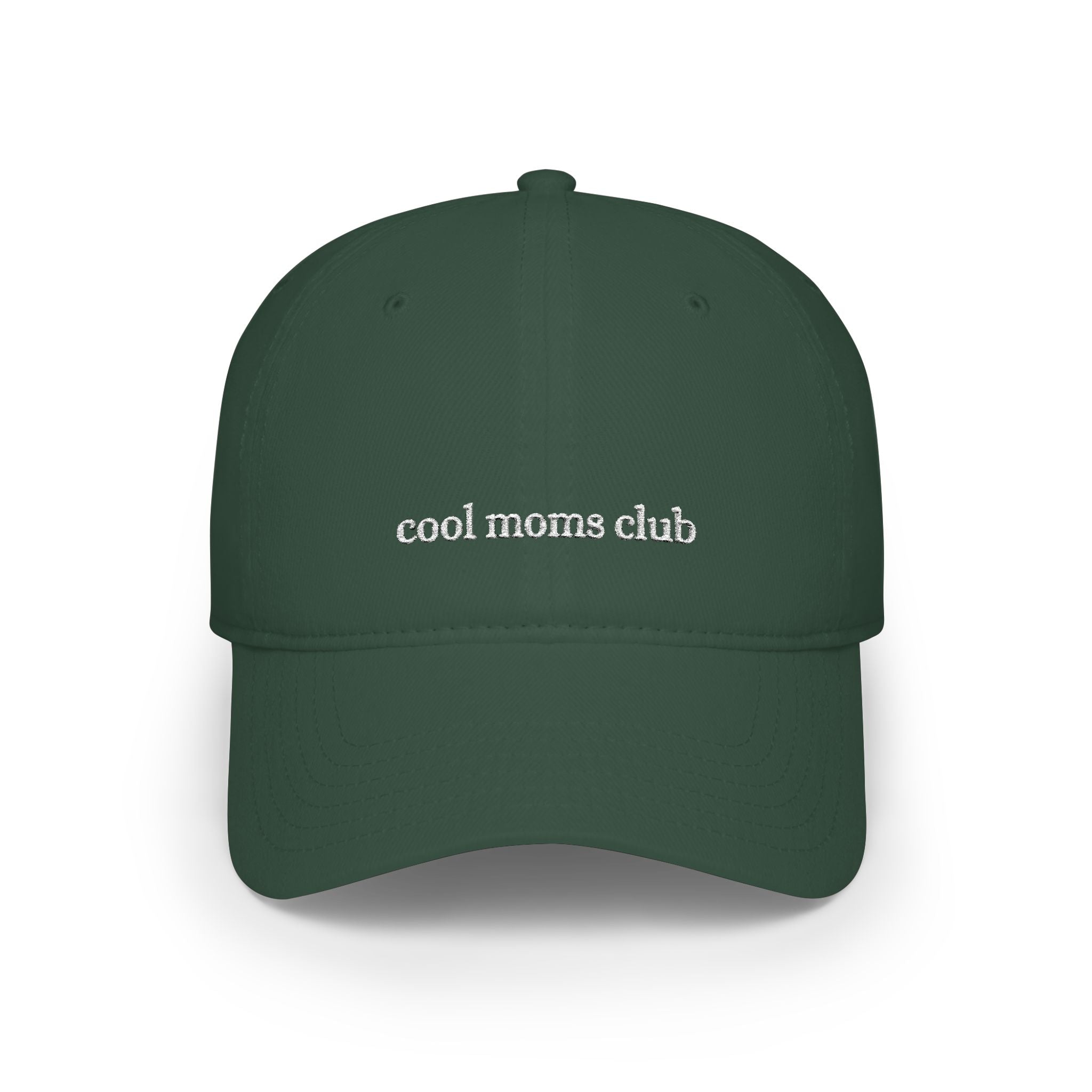 cool moms club baseball cap | embroidered script, casual mom hat